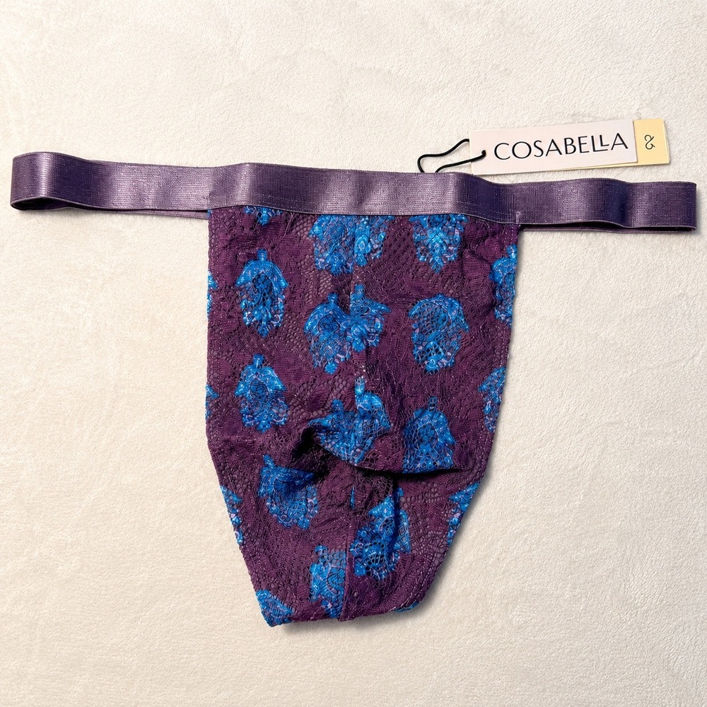 COSABELLA Men's Printed Italian Thong - Size L / NWT